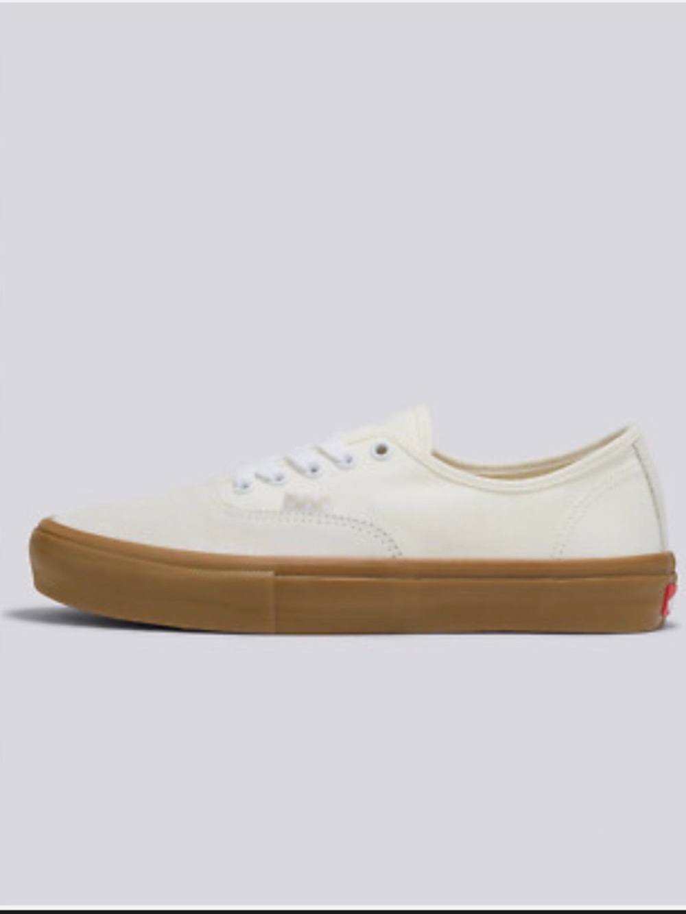 Vans Off-White Canvas Low-Top Sneakers with Gum Sole